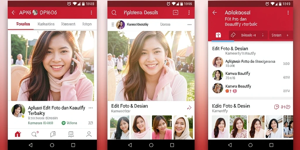 Tampilan antarmuka API66 yang modern dan intuitif untuk edit foto.
