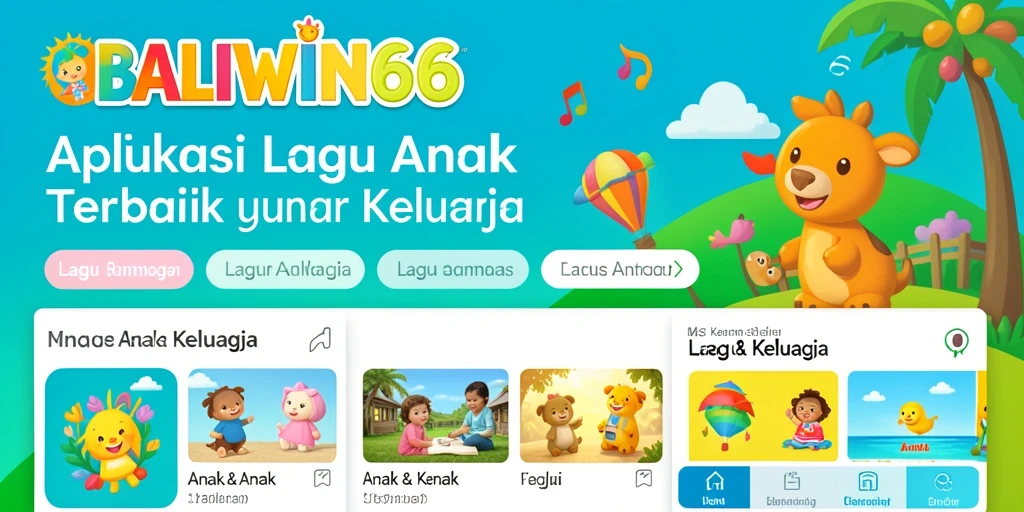 Tampilan antarmuka BALIWIN66 yang ceria dan ramah anak.