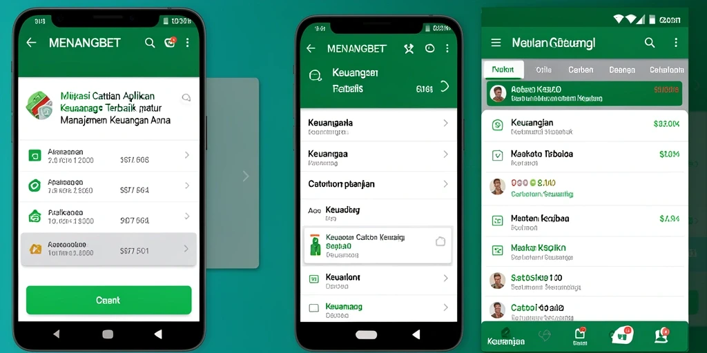 Antarmuka aplikasi MENANGBET yang sederhana dan informatif untuk Catatan Keuangan.